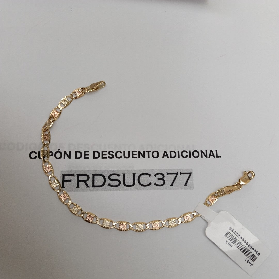 PULSERA TEJIDO GUCHI ORO 14K 18 CM 4.1 GR (NUEVO)