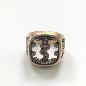 ANILLO DE GRADUACIÓN ORO 14 K 7.9 GRMS (SEMINUEVO)