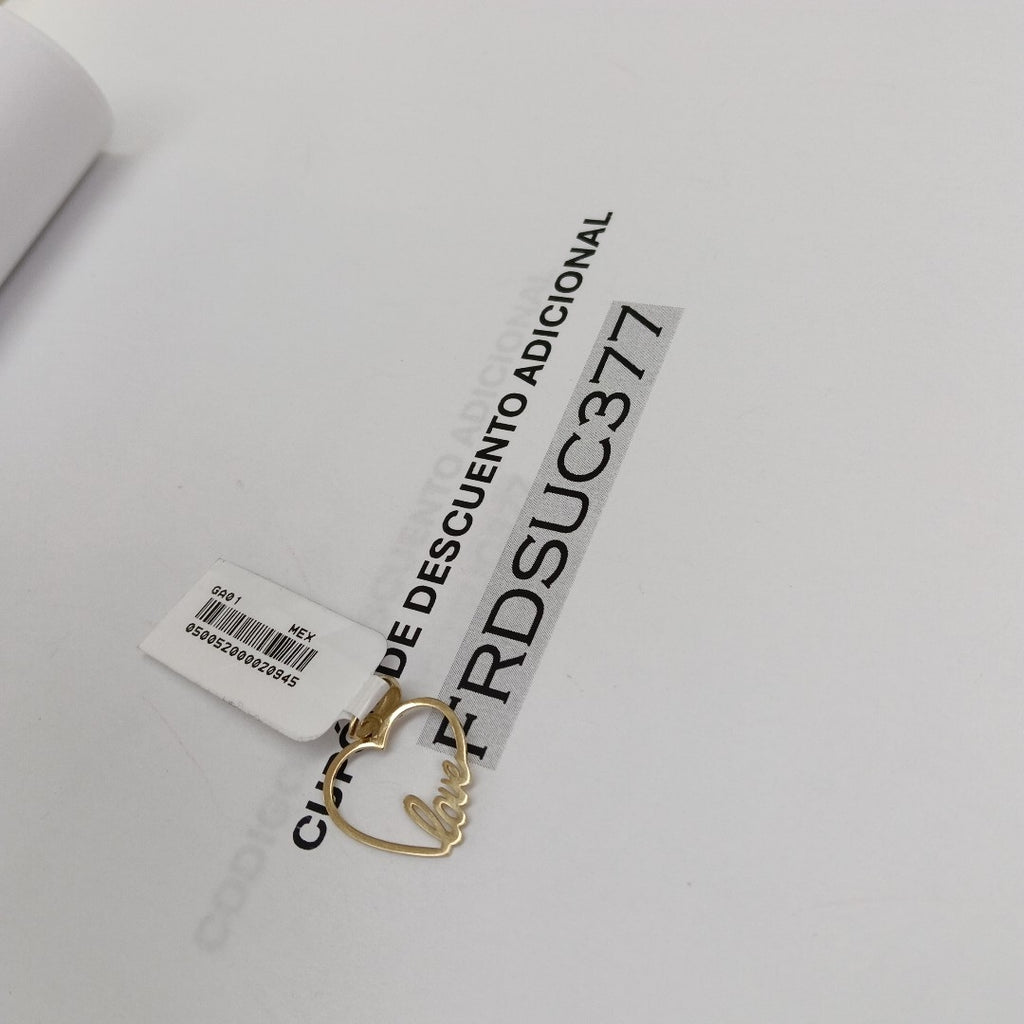 DIJES CORAZON ORO 10K 0.8 GR (NUEVO)