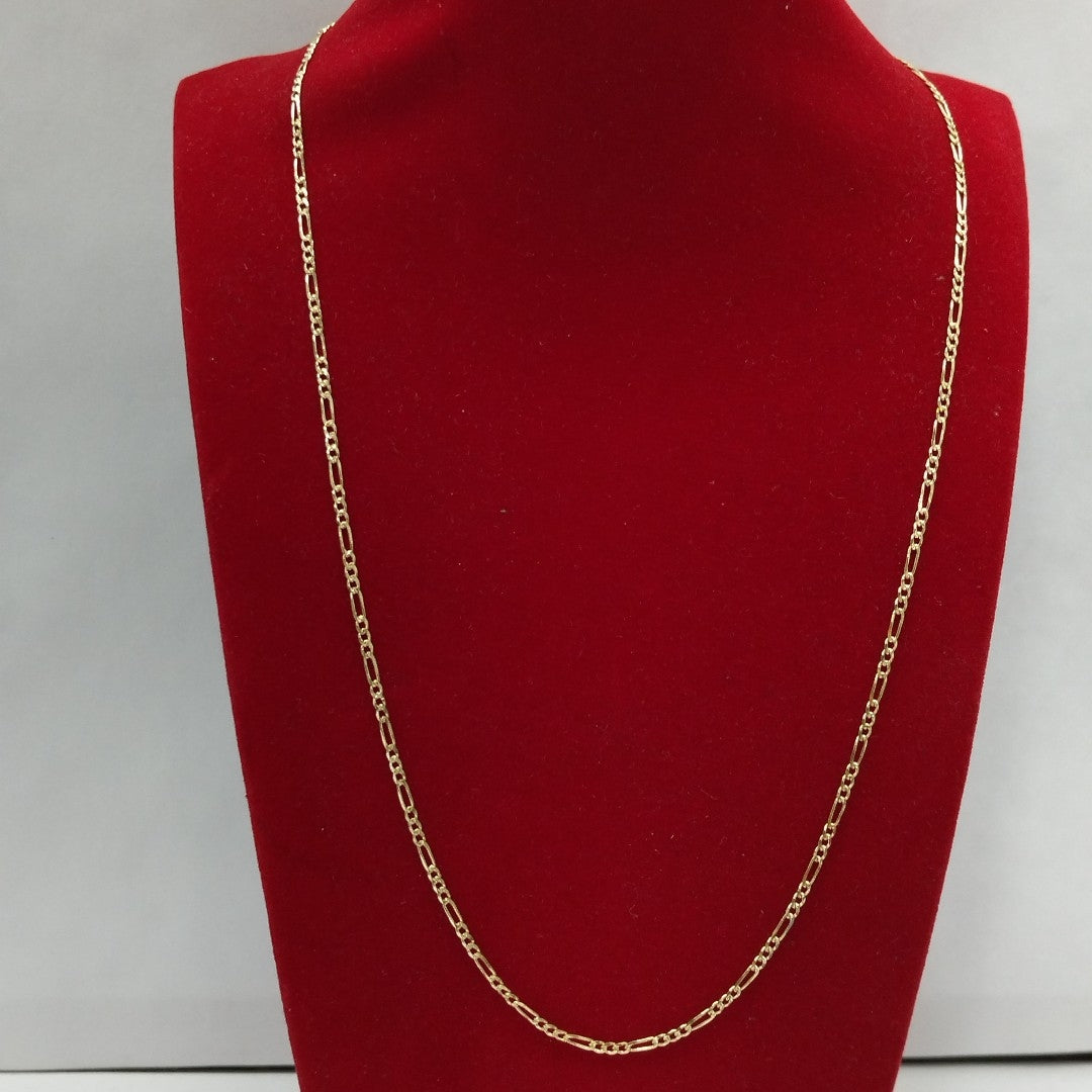 CADENAS TEJIDO 3X1 ORO 14K 55 CM 3.8 GR (NUEVO)