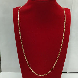 CADENAS TEJIDO BARBADA ORO 10K 50 CM 3.5 GR (NUEVO)