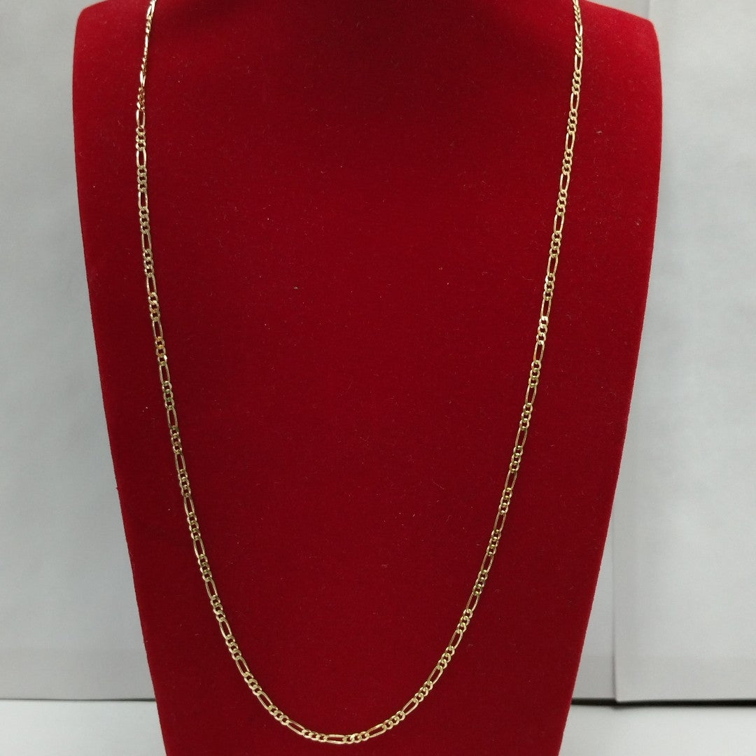 CADENAS TEJIDO 3X1 ORO 10K 50 CM 2.9 GR (NUEVO)