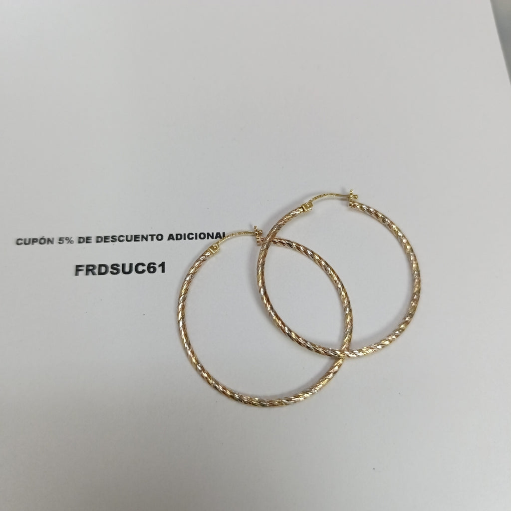 ARRACADAS PAR ORO COMBINADO 10 K 5,30 GRMS (SEMINUEVO)