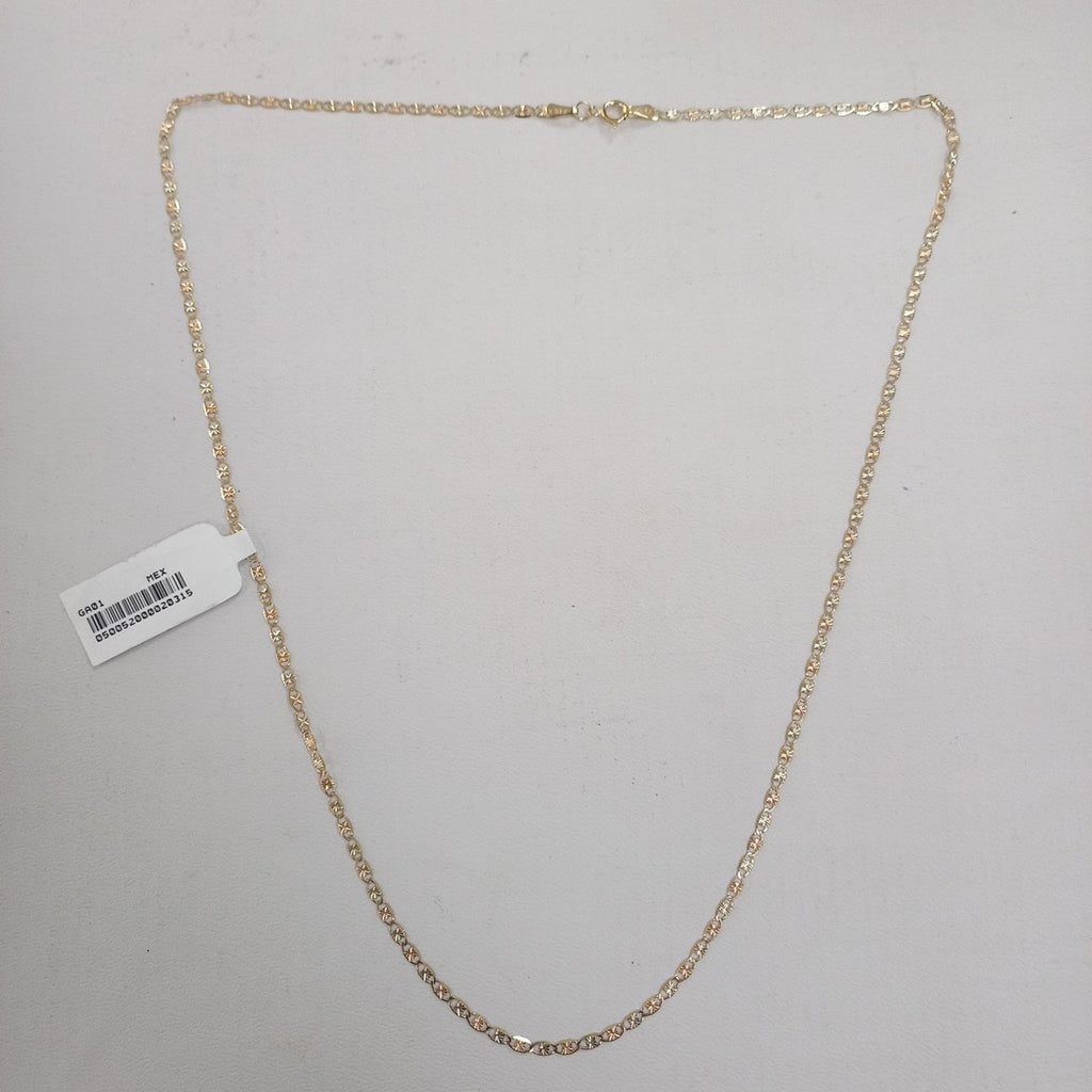 CADENAS TEJIDO GUCHI ORO 10K 55 CM 2.8 GR (NUEVO)