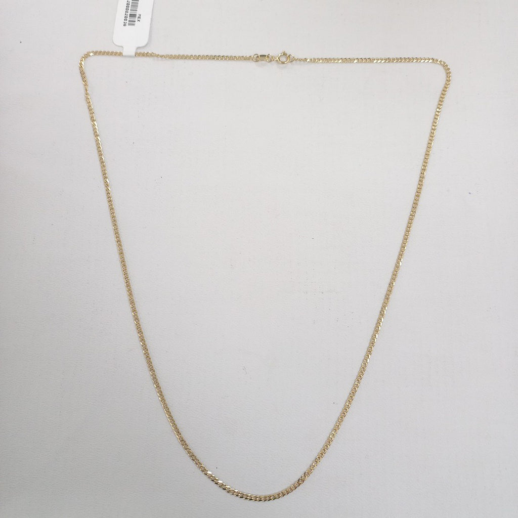CADENAS TEJIDO BARBADA ORO 10K 55 CM 3.8 GR (NUEVO)