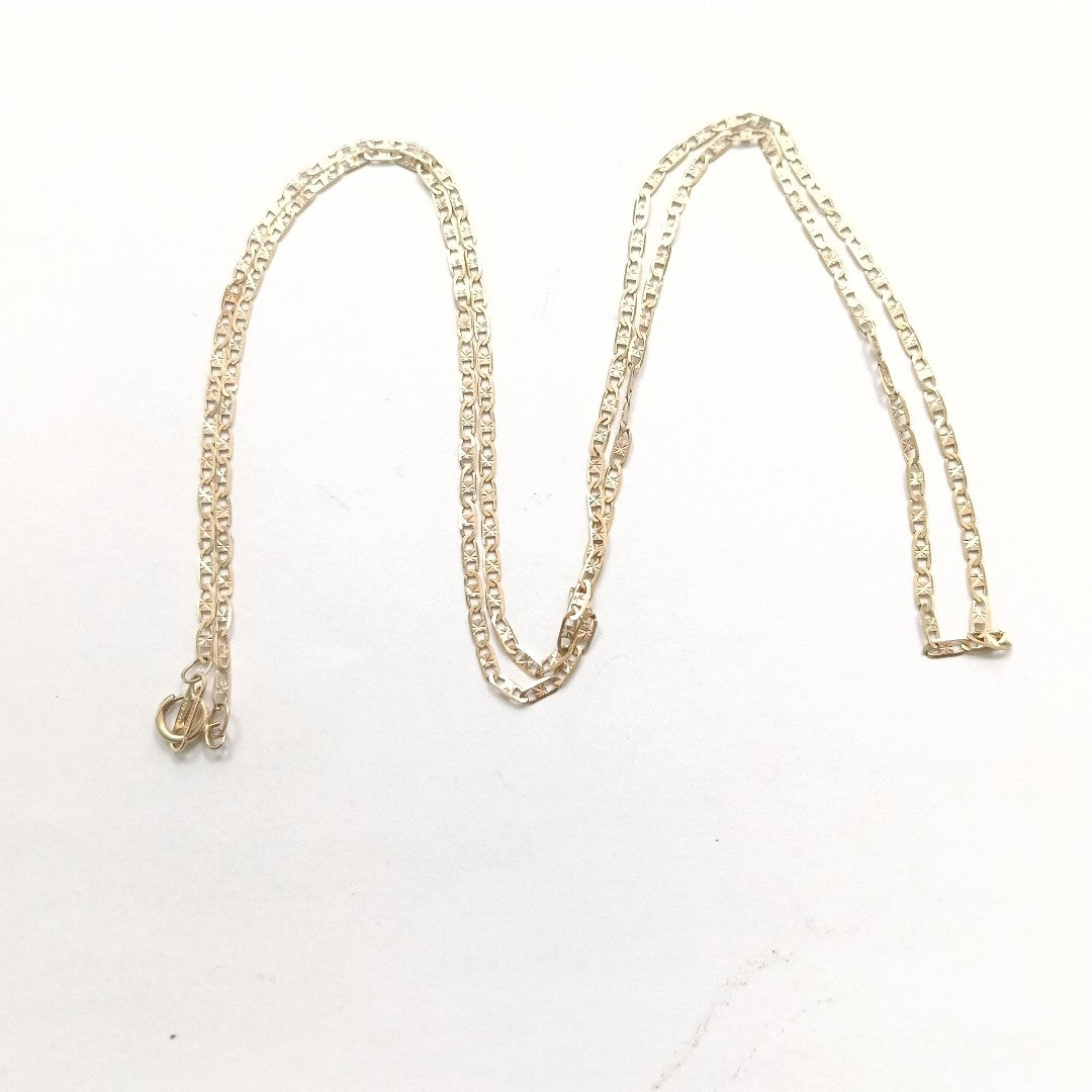 CADENA ORO, ORO COMBINADO 14 K 2.5 GRMS (SEMINUEVO)