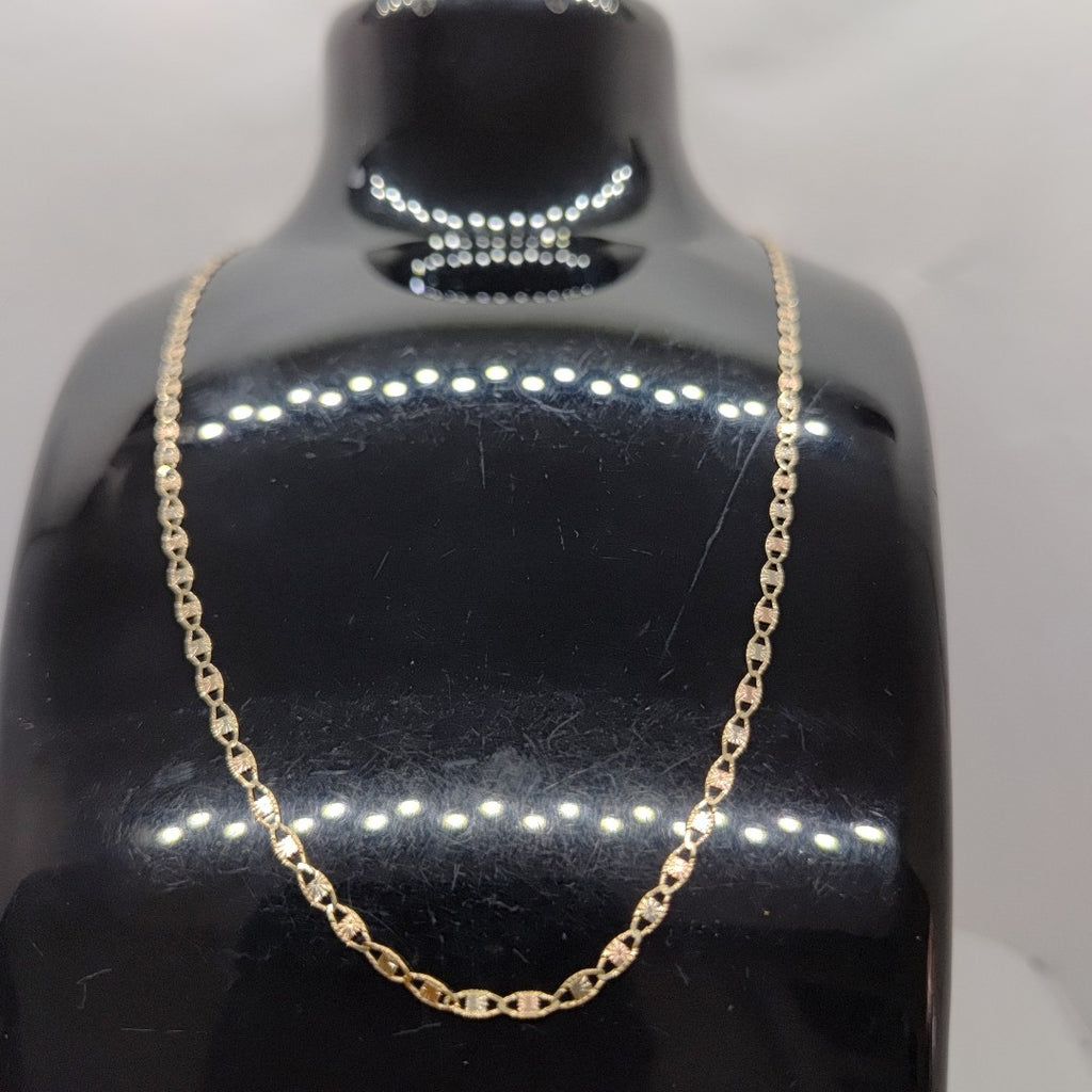 CADENAS TEJIDO GUCHI ORO 10K 55 CM 2.8 GR (NUEVO)