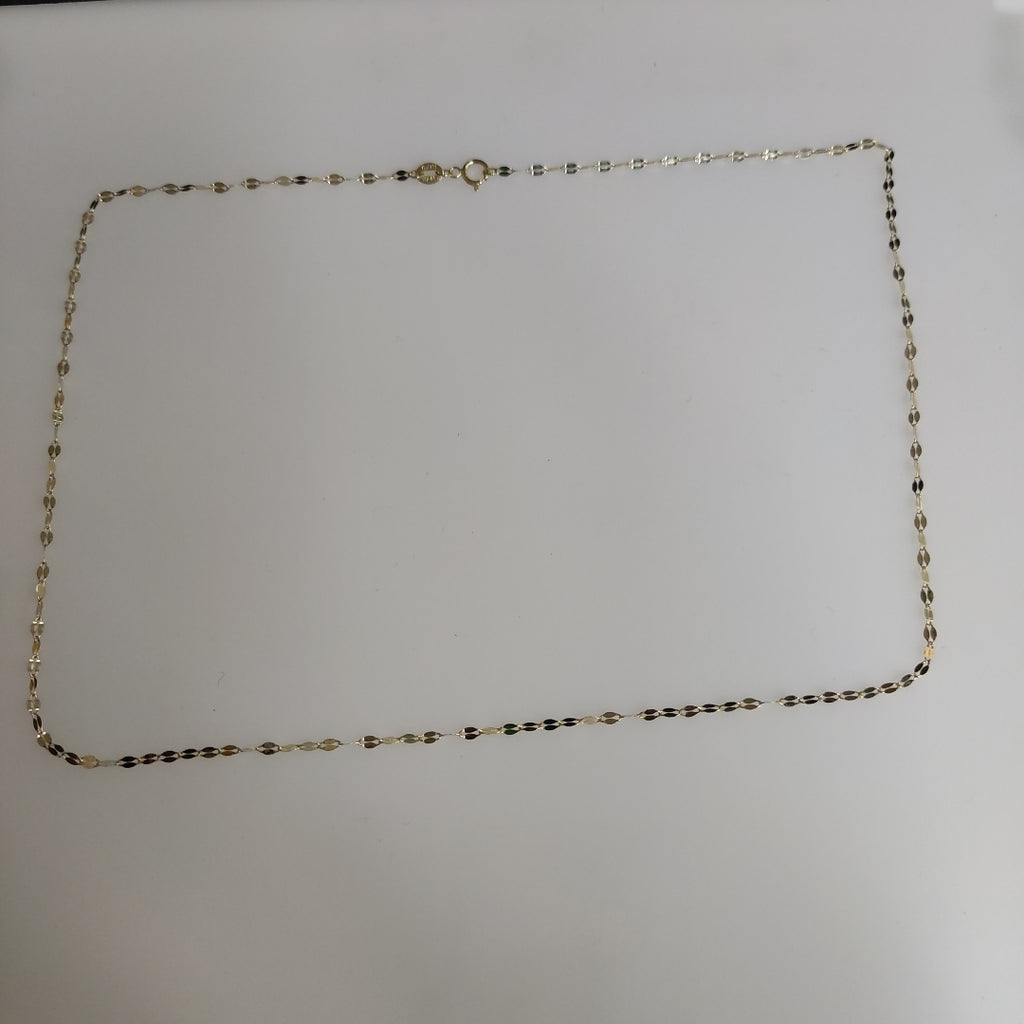 CADENAS TEJIDO ESPECIAL ORO 10K 50 CM 1 GR (NUEVO)