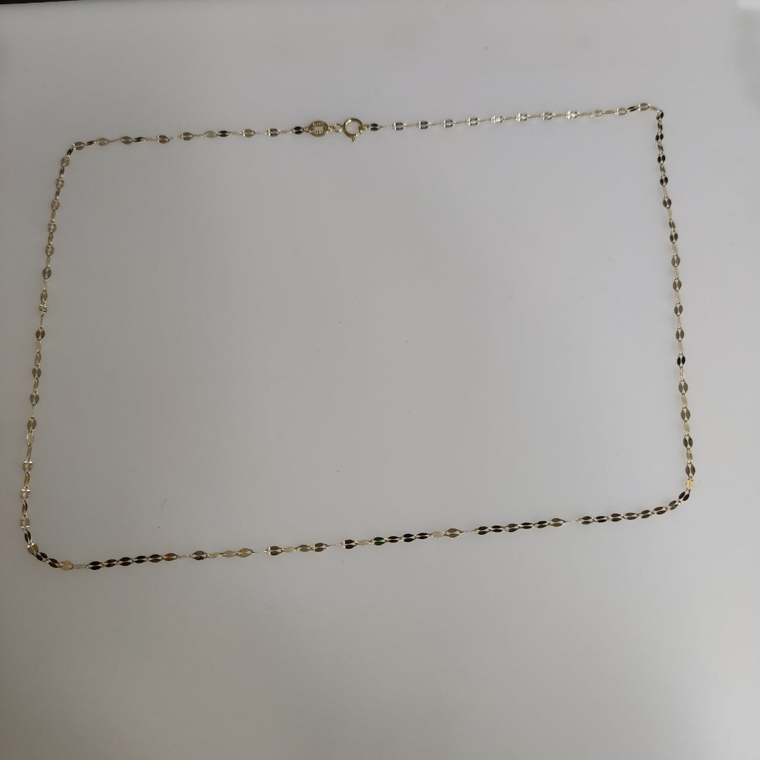 CADENAS TEJIDO ESPECIAL ORO 10K 50 CM 1 GR (NUEVO)