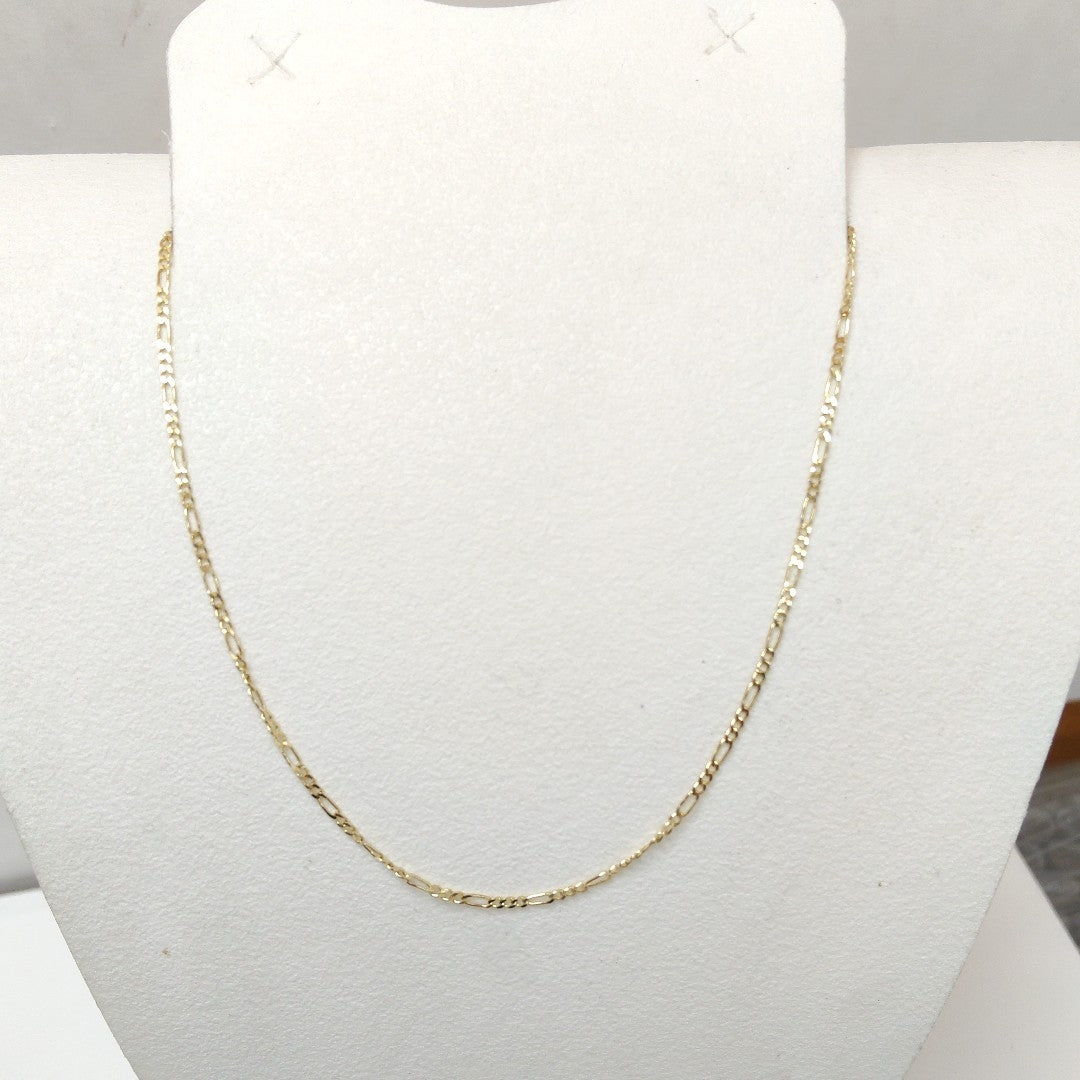 CADENAS TEJIDO 3X1 ORO 14K 55 CM 2.4 GR (NUEVO)