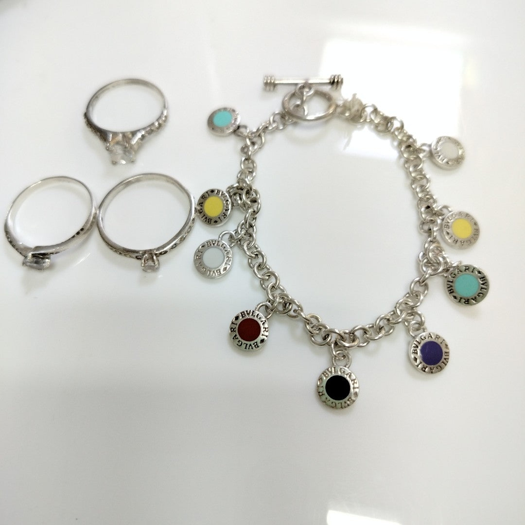 ANILLITO, PULSERA PLATA 22.6 GRMS (SEMINUEVO)