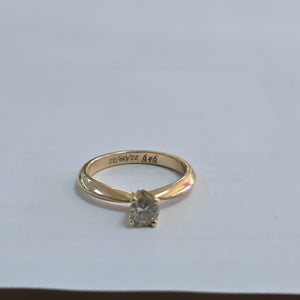 SOLITARIO ORO 14 K 2.9 GRMS (SEMINUEVO)