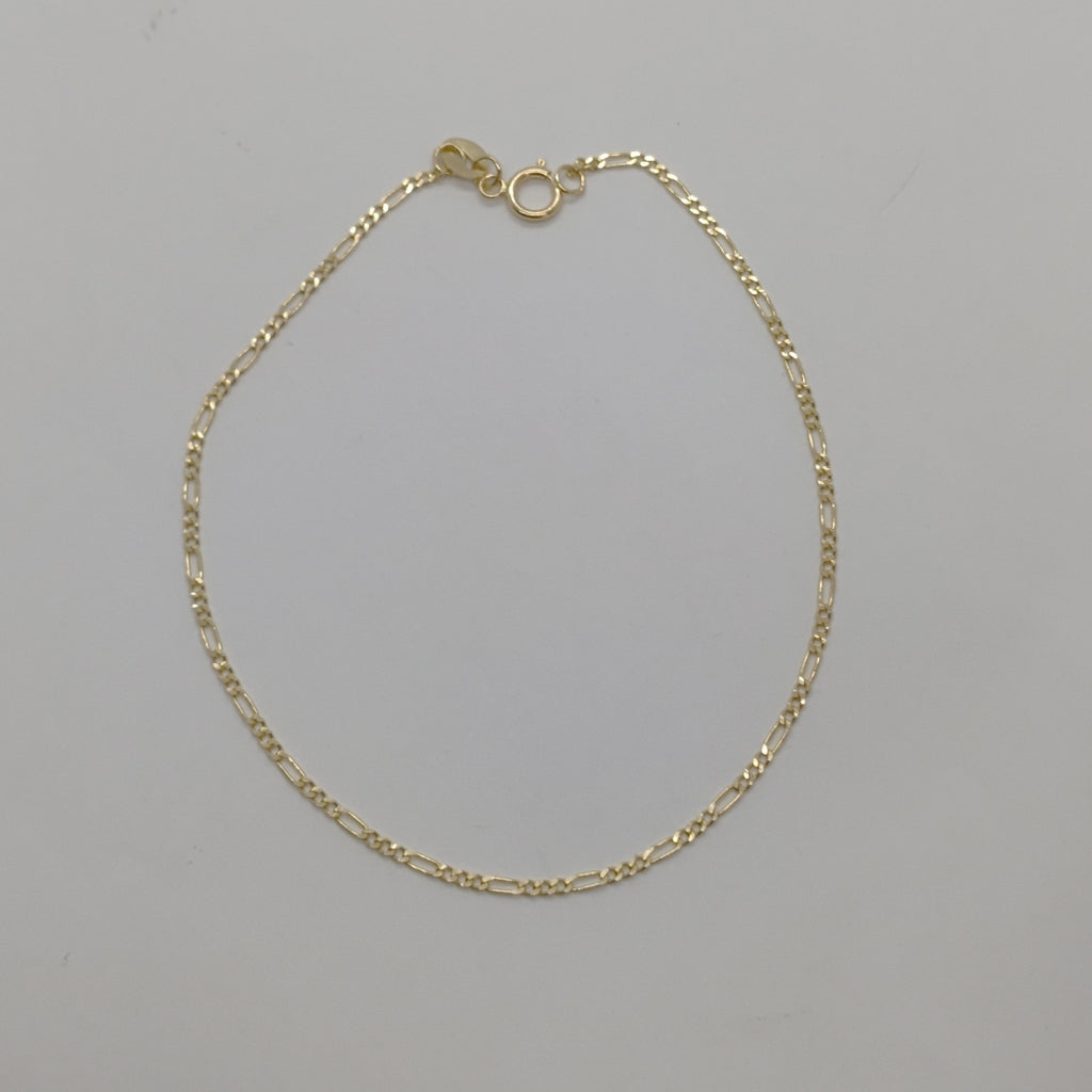 PULSERAS TEJIDO 3X1 ORO 14K 21 CM 1 GR (NUEVO)