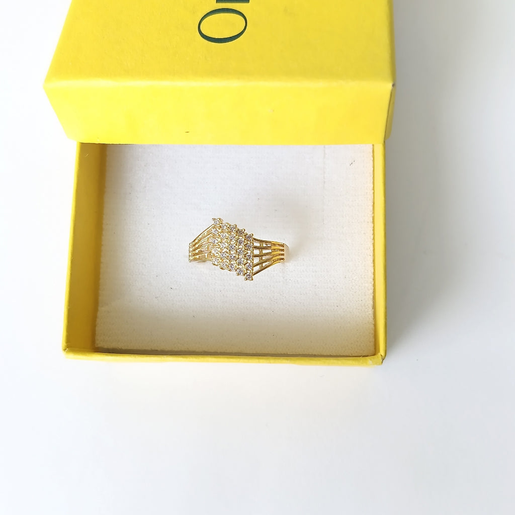 ANILLOS C/CIRCONIA ORO 10K TALLA 8 2.2 GR (NUEVO)