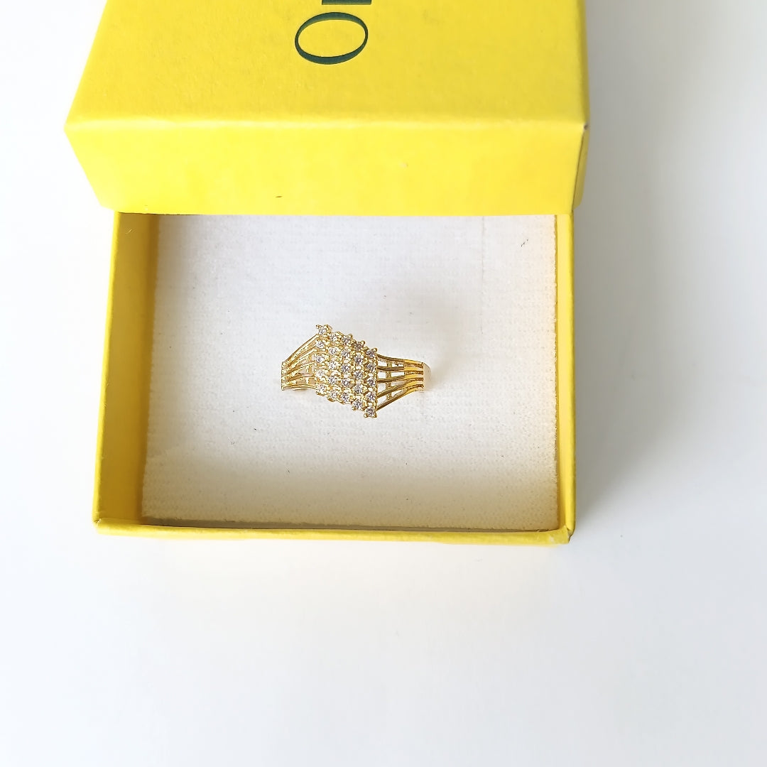 ANILLOS C/CIRCONIA ORO 10K TALLA 8 2.2 GR (NUEVO)