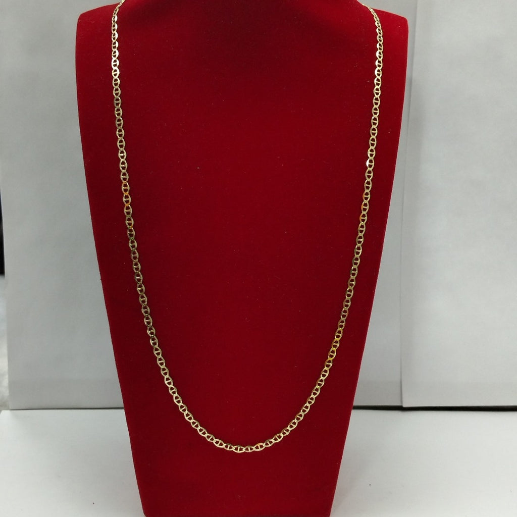 CADENAS TEJIDO GUCHI ORO 10K 60 CM 4.3 GR (NUEVO)