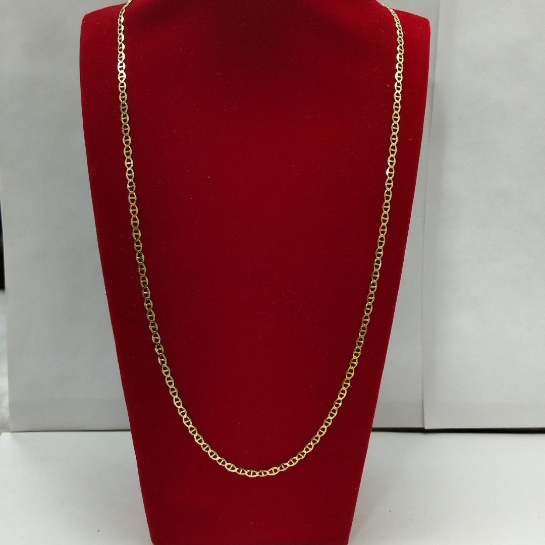 CADENAS TEJIDO GUCHI ORO 10K 60 CM 4.3 GR (NUEVO)