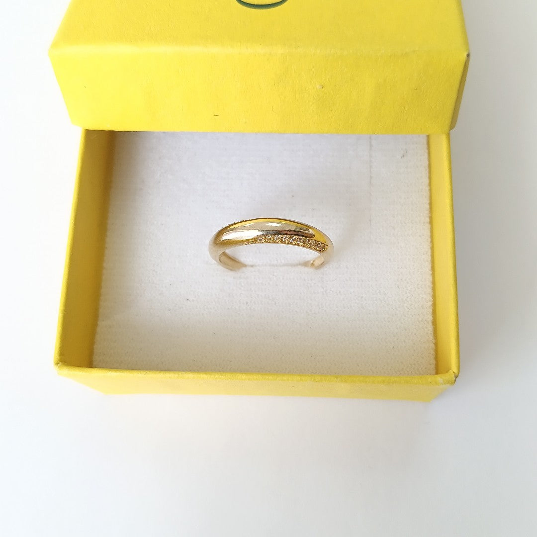 ANILLOS C/CIRCONIA ORO 10K TALLA 7.5 1.9 GR (NUEVO)