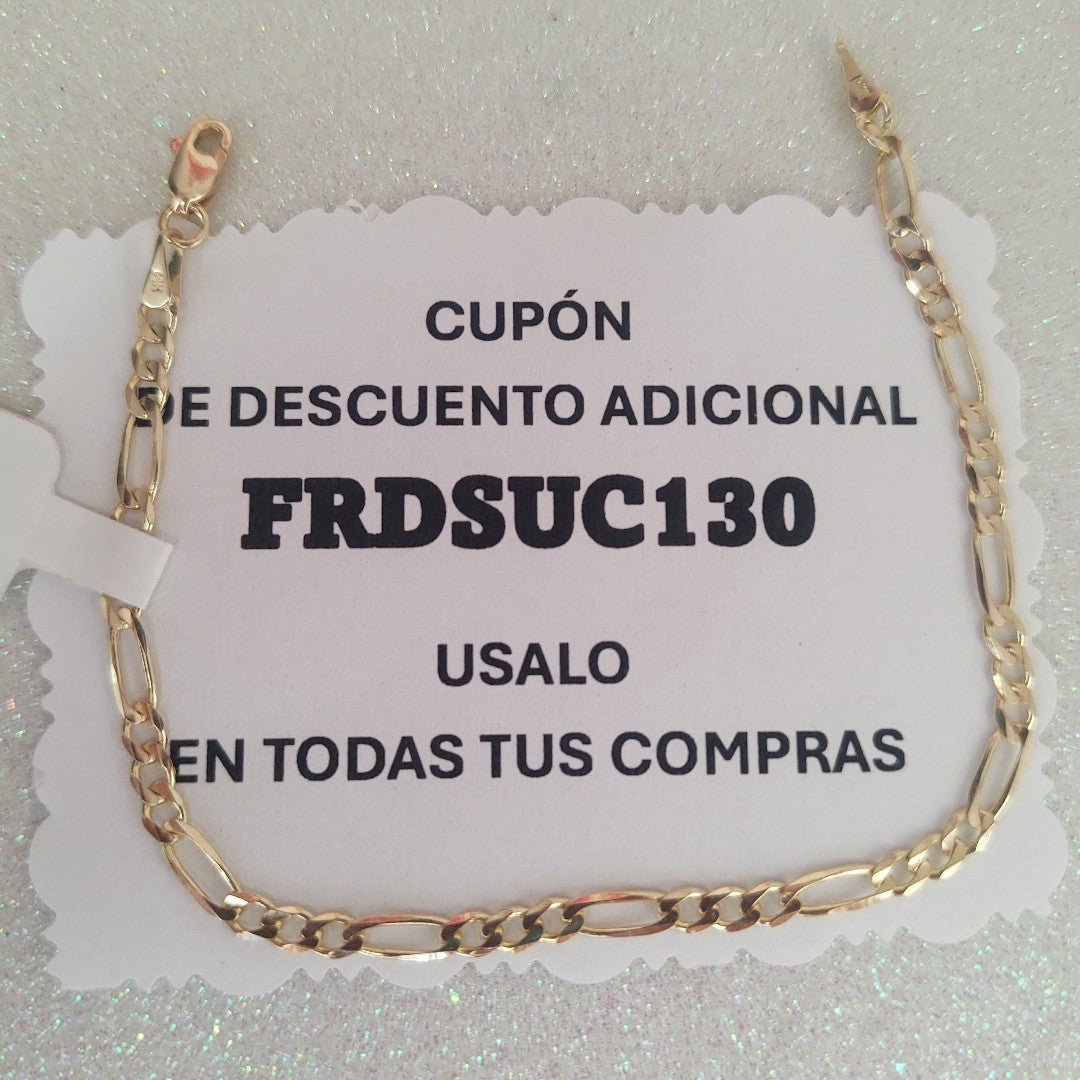 PULSERAS 3X1 ORO 14K 18 CM 2.9 GR (NUEVO)