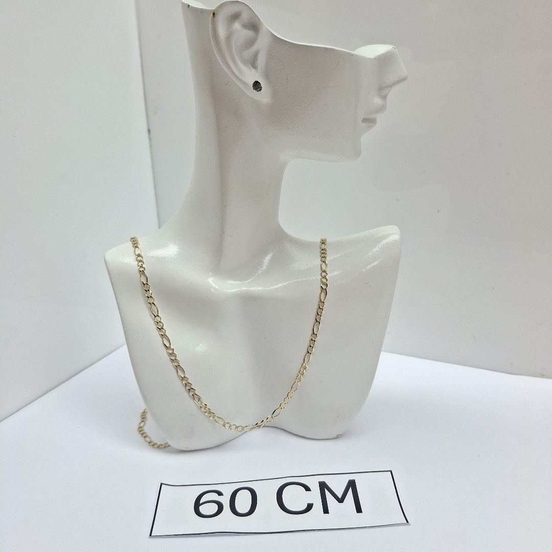 CADENAS TEJIDO 3X1 ORO 10K 60 CM 4.6 GR (NUEVO)