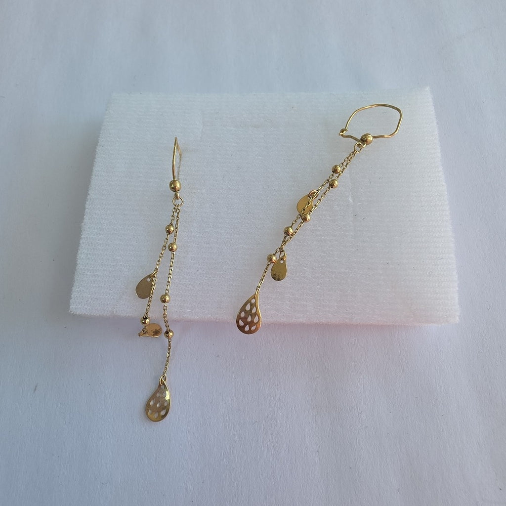 ARETES PAR ORO 14 K 1.2 GRMS (SEMINUEVO)