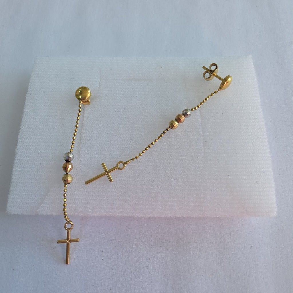 BROQUELES PAR ORO 14 K 1.9 GRMS (SEMINUEVO)