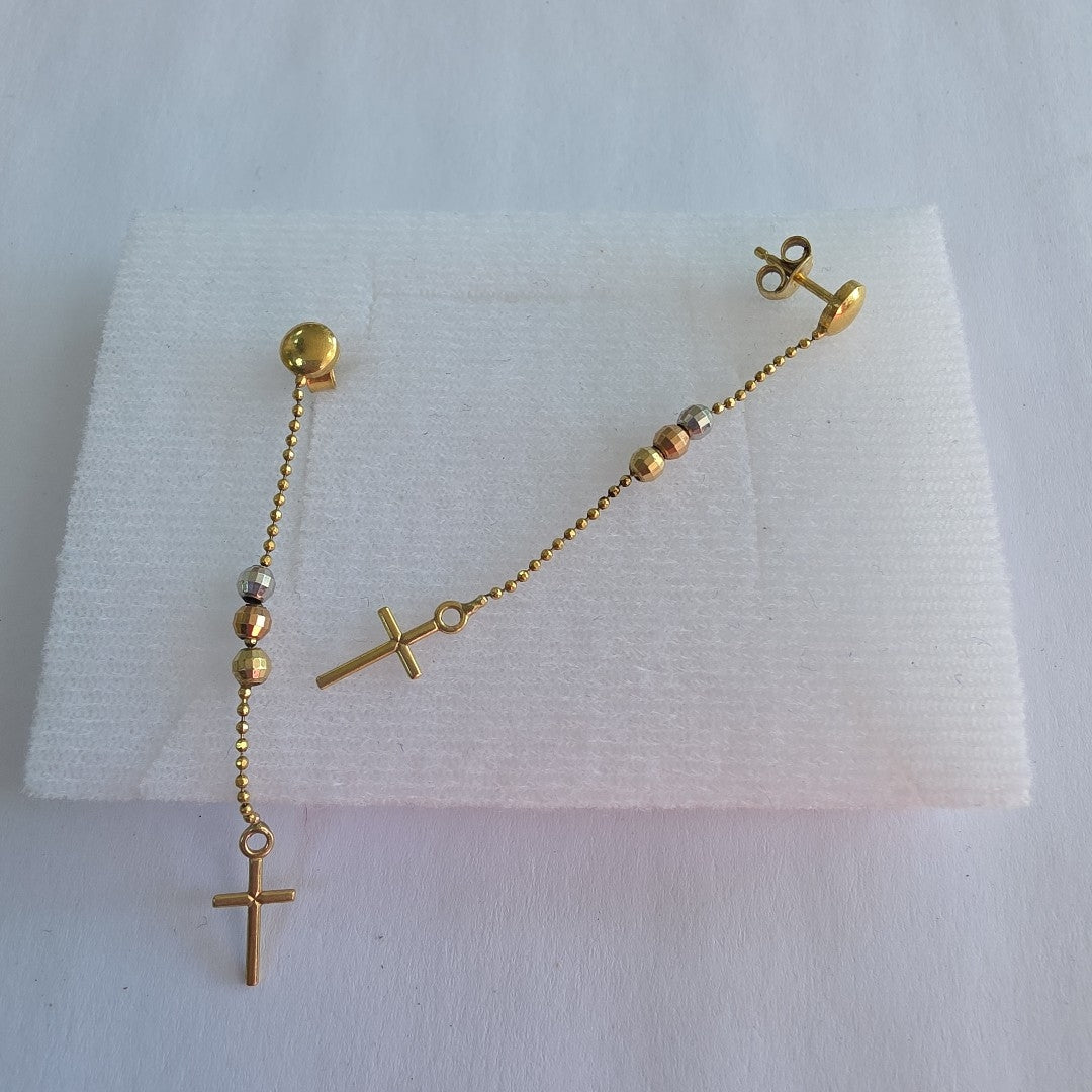 BROQUELES PAR ORO 14 K 1.9 GRMS (SEMINUEVO)
