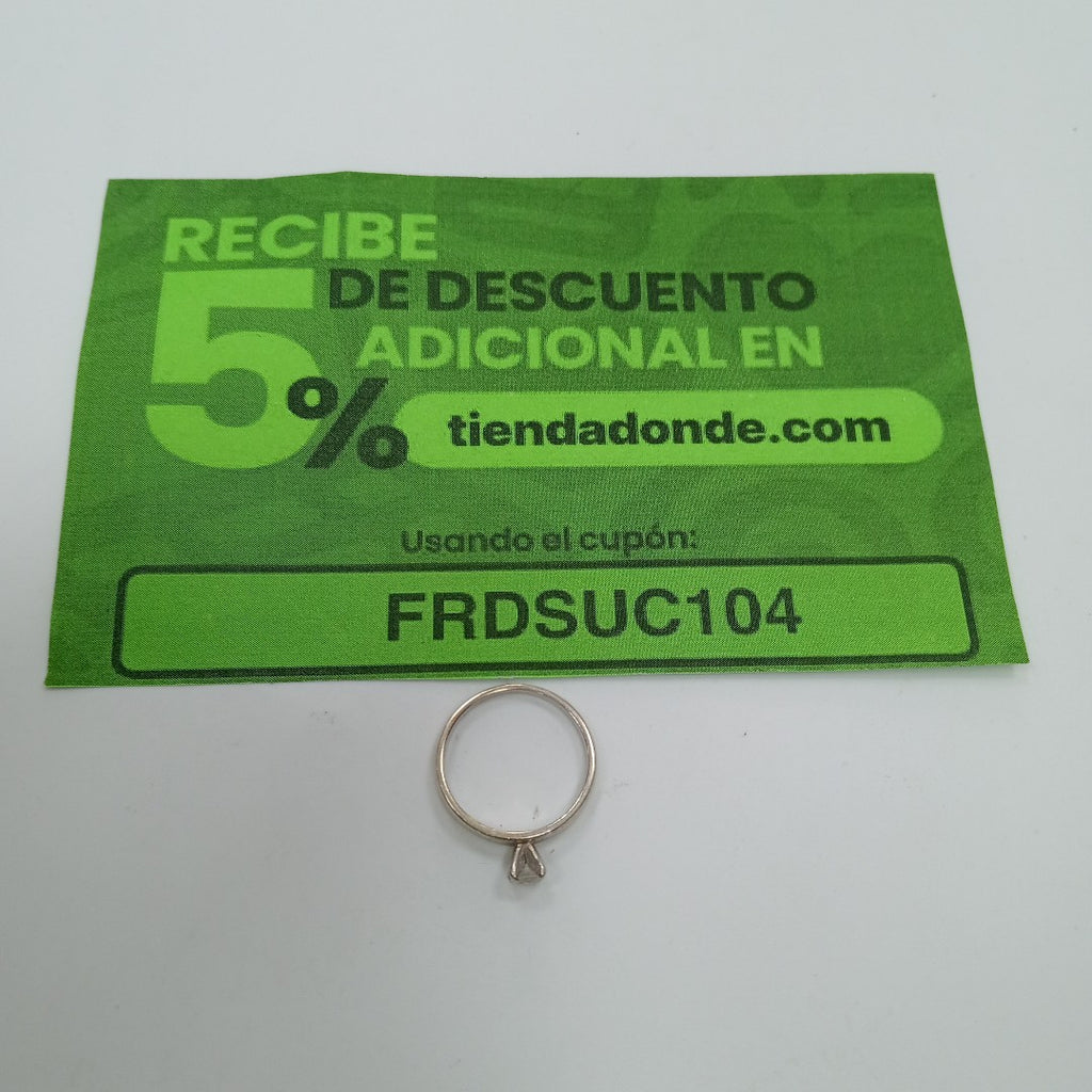 SOLITARIO ORO BLANCO 14 K 2,00 GRMS (SEMINUEVO)