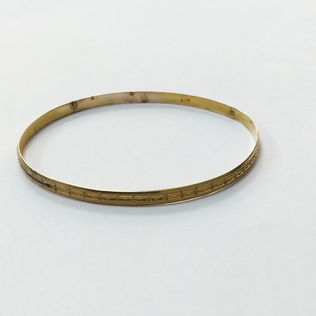PULSERA RIGIDA ORO 10 K 6,50 GRMS (SEMINUEVO)