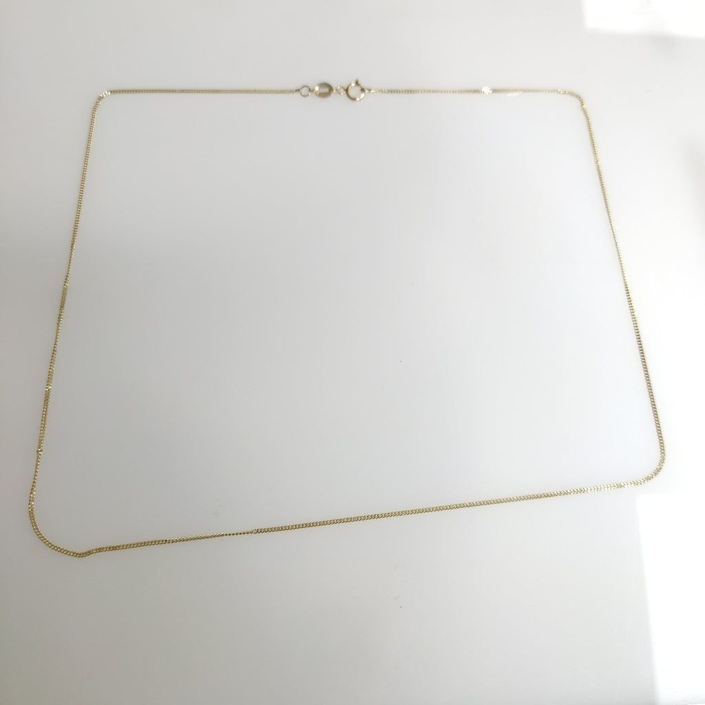 CADENAS TEJIDO BARBADA ORO 10K 50 CM 1.7 GR (NUEVO)