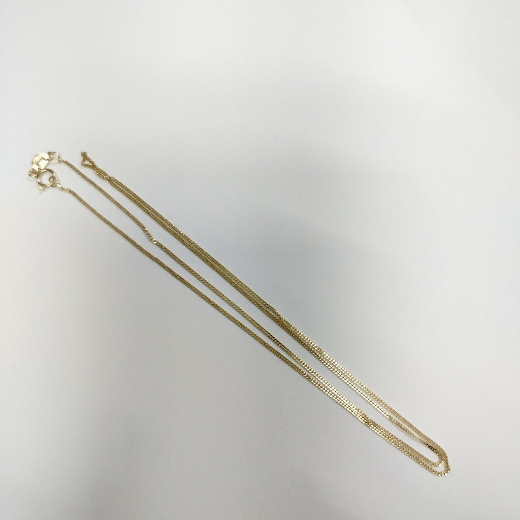 CADENAS TEJIDO BARBADA ORO 10K 55 CM 1.8 GR (NUEVO)