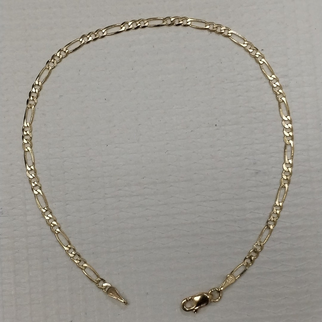 PULSERAS 3X1 ORO 14K 21 CM 2 GR (NUEVO)