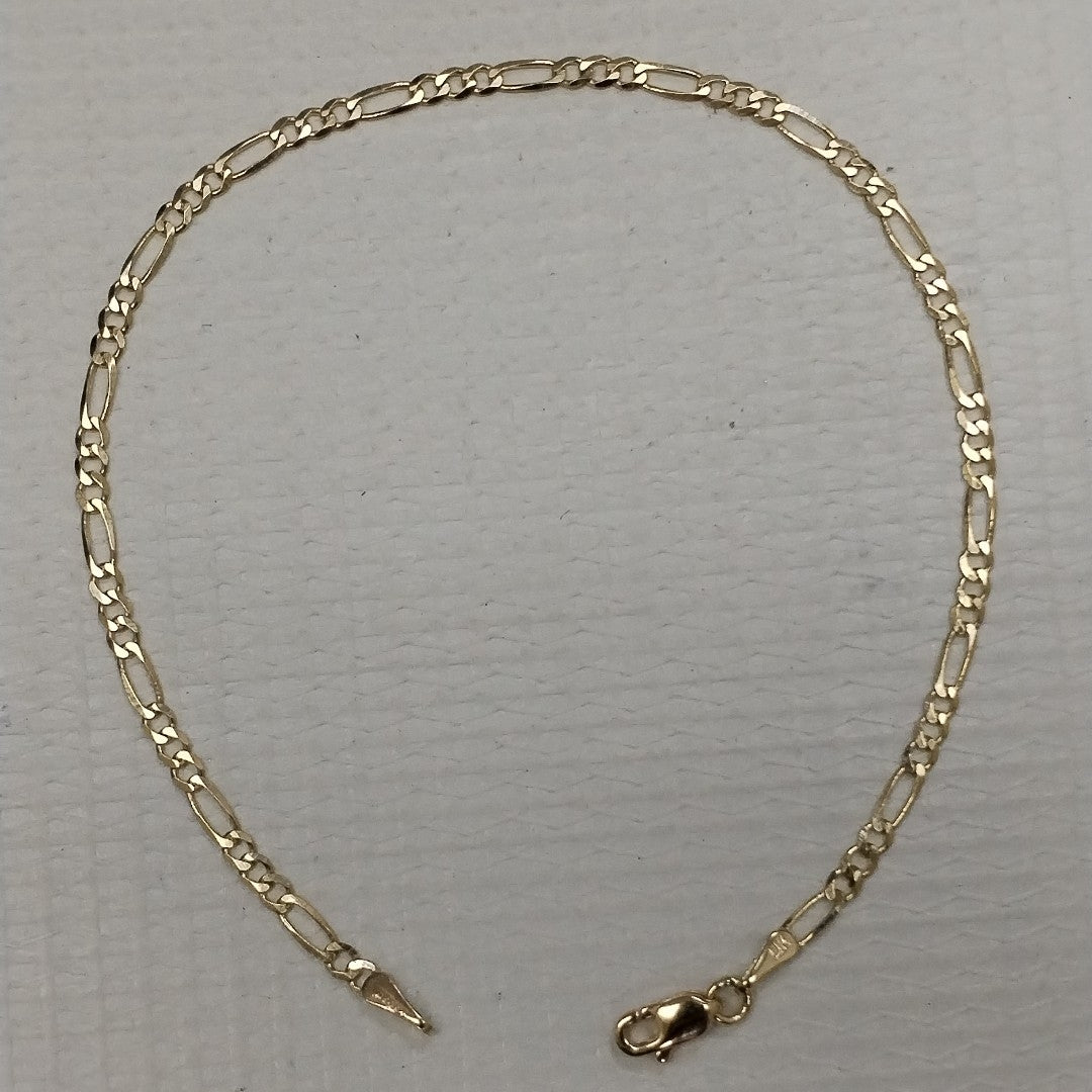 PULSERAS 3X1 ORO 14K 21 CM 2 GR (NUEVO)