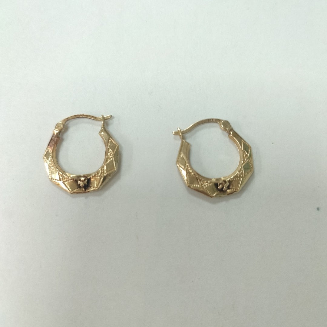 ARRACADAS PAR ORO 14 K 1,30 GRMS (SEMINUEVO)