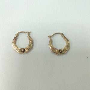 ARRACADAS PAR ORO 14 K 1,30 GRMS (SEMINUEVO)