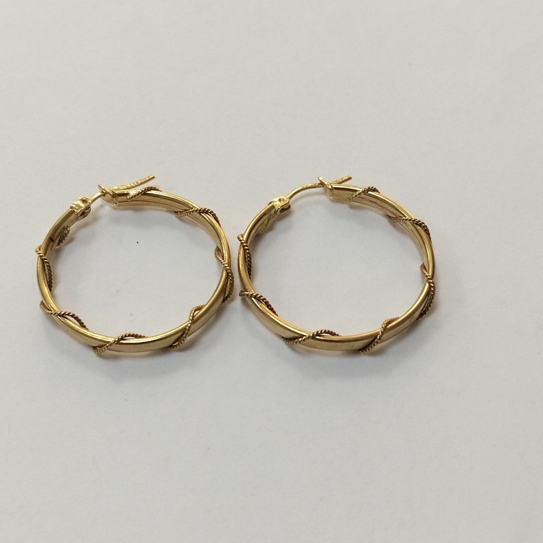 ARRACADAS PAR ORO 14 K 4.6 GRMS (SEMINUEVO)