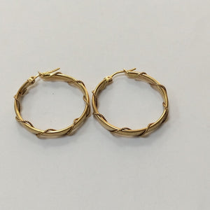 ARRACADAS PAR ORO 14 K 4.6 GRMS (SEMINUEVO)