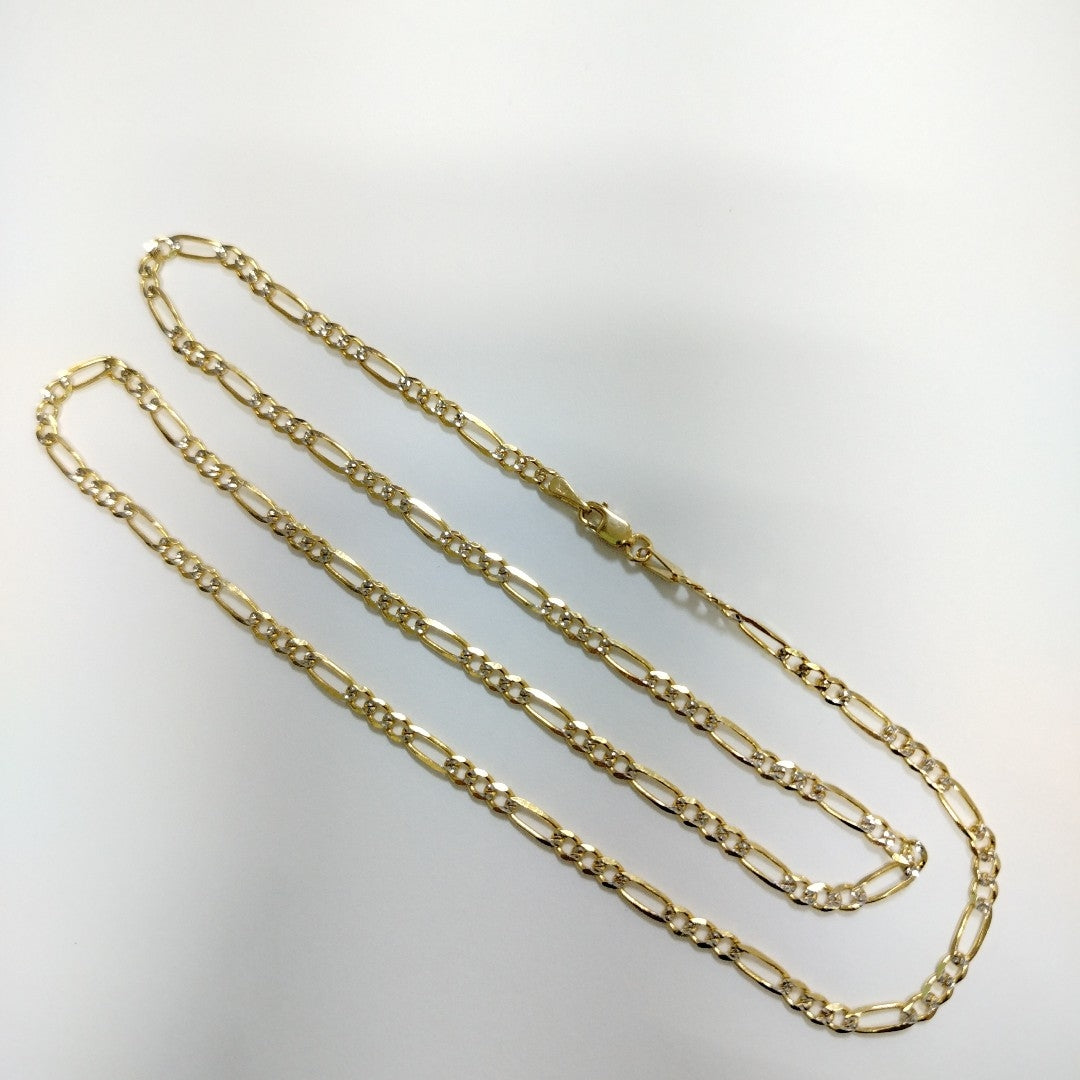 CADENAS 3X1 DIAMANTADA ORO 14K 55 CM 8.4 GR (NUEVO)