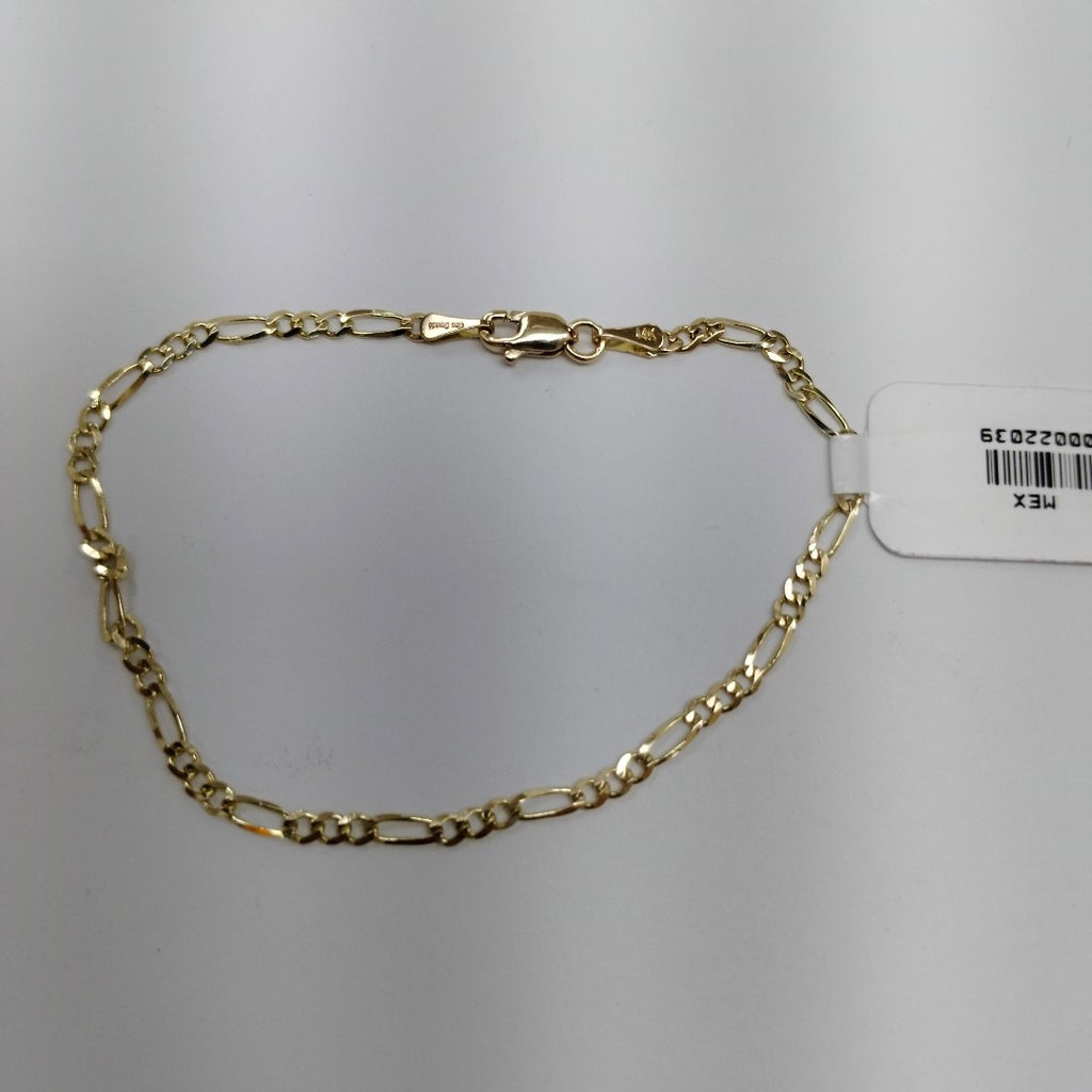 PULSERAS TEJIDO 3X1 ORO 14K 18 CM 1.9 GR (NUEVO)
