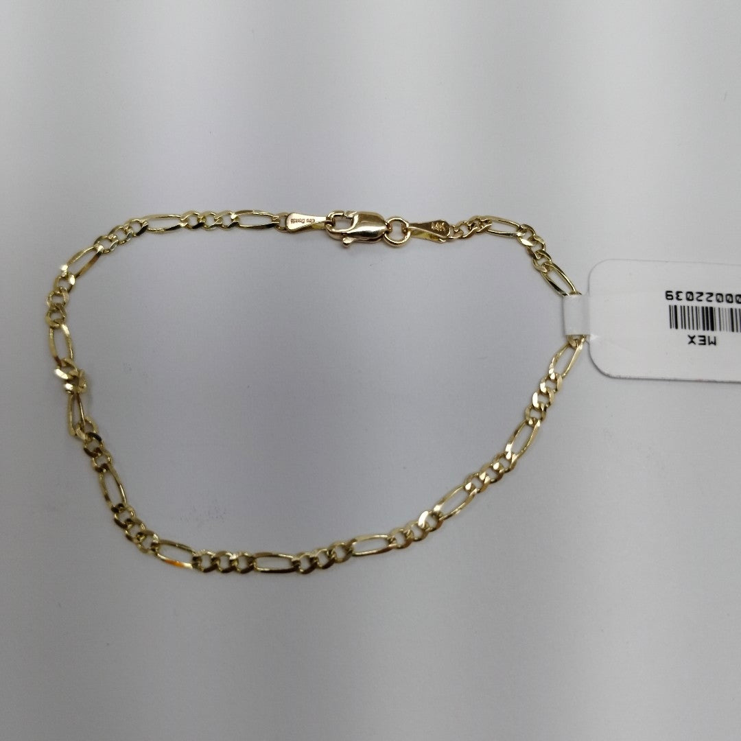 PULSERAS TEJIDO 3X1 ORO 14K 18 CM 1.9 GR (NUEVO)
