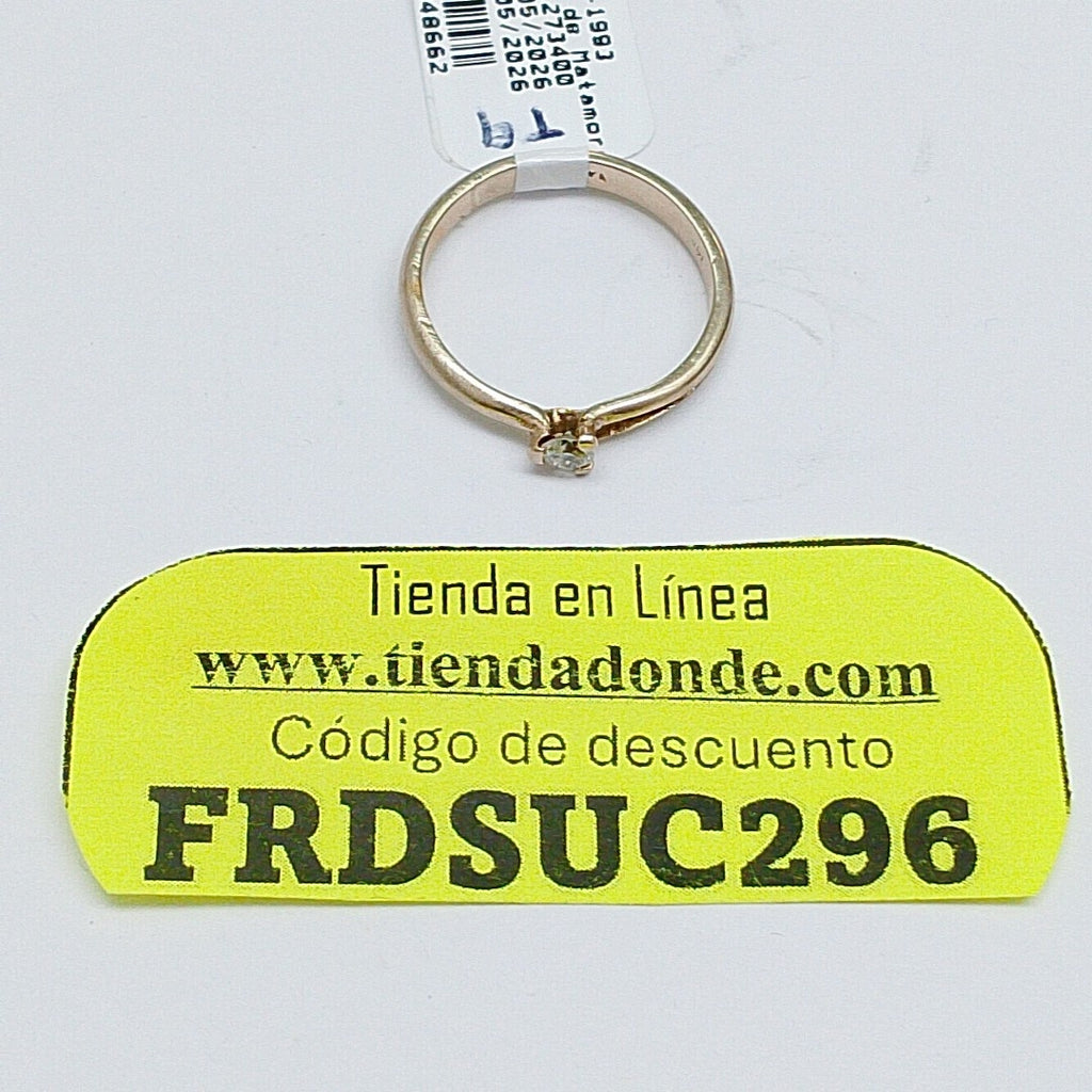 ANILLITO ORO BLANCO 14 K 3 GRMS (SEMINUEVO)