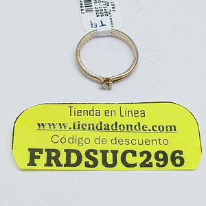 ANILLITO ORO BLANCO 14 K 3 GRMS (SEMINUEVO)