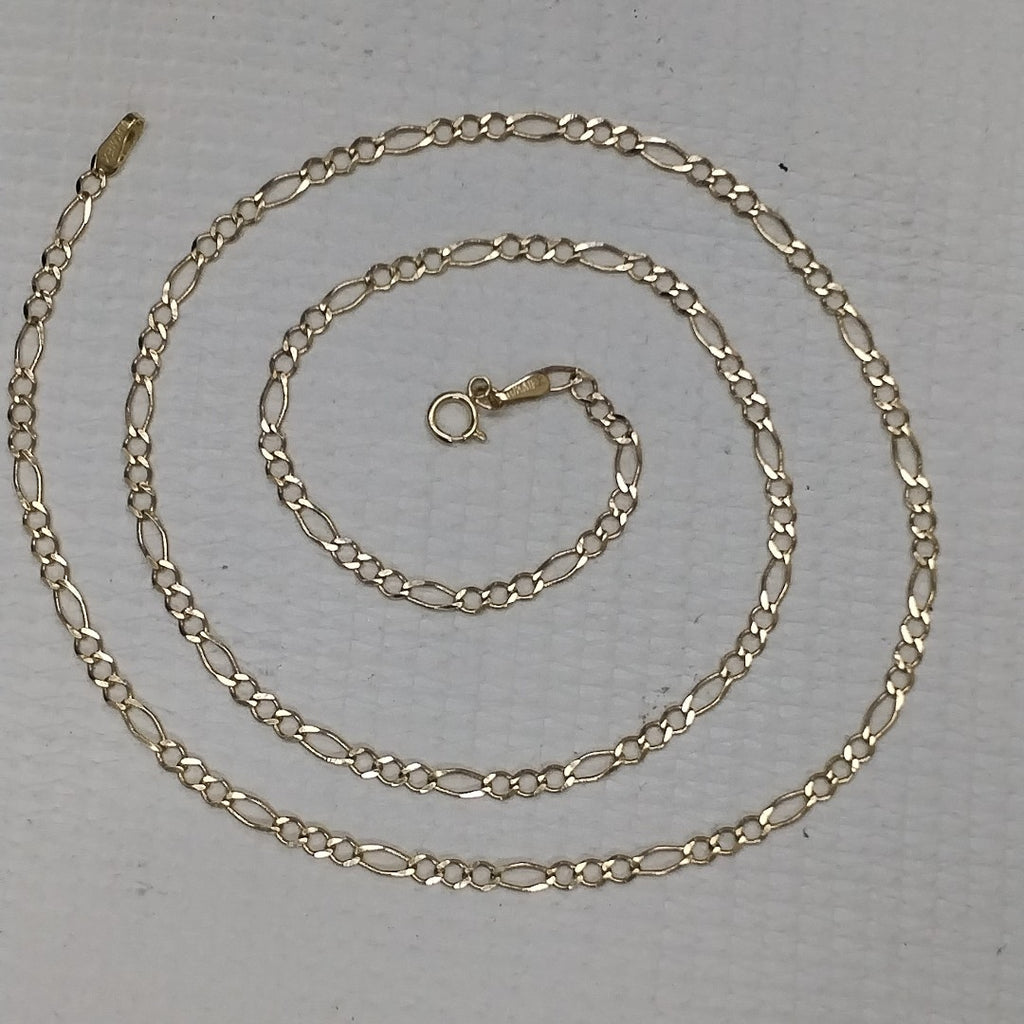 CADENAS TEJIDO 3X1 ORO 10K 55 CM 4.5 GR (NUEVO)