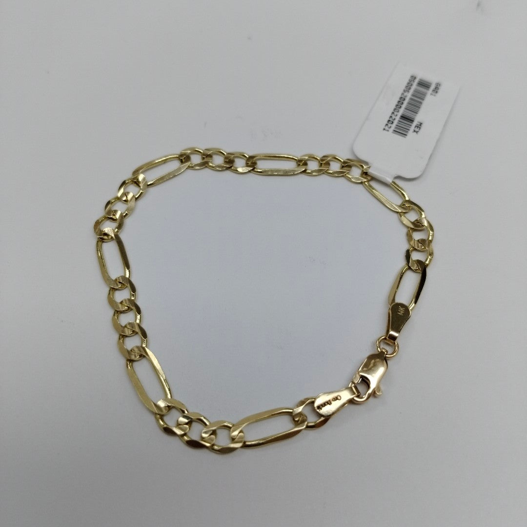 PULSERAS TEJIDO 3X1 ORO 14K 18 CM 5.3 GR (NUEVO)