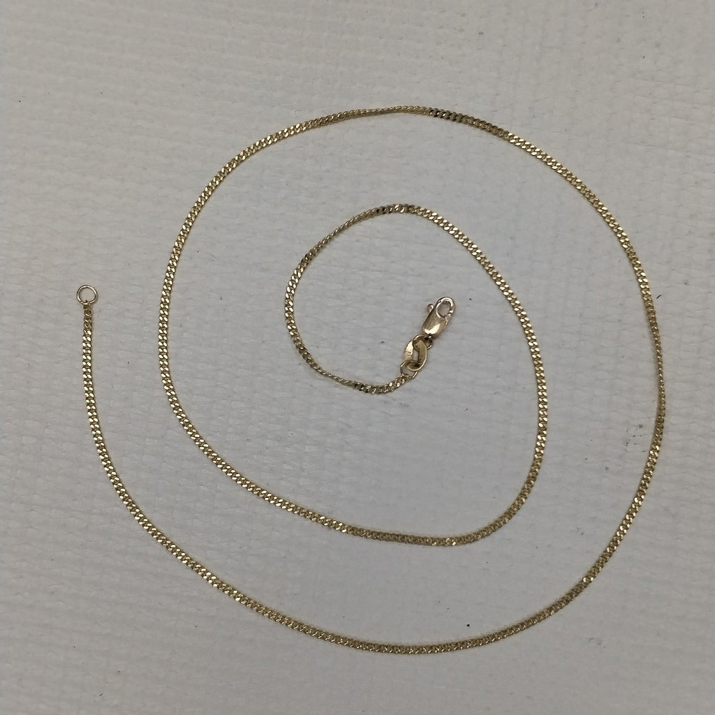CADENAS TEJIDO BARBADA ORO 10K 50 CM 3.1 GR (NUEVO)