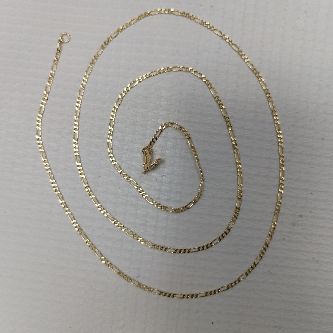 CADENAS TEJIDO 3X1 ORO 14K 55 CM 2.4 GR (NUEVO)