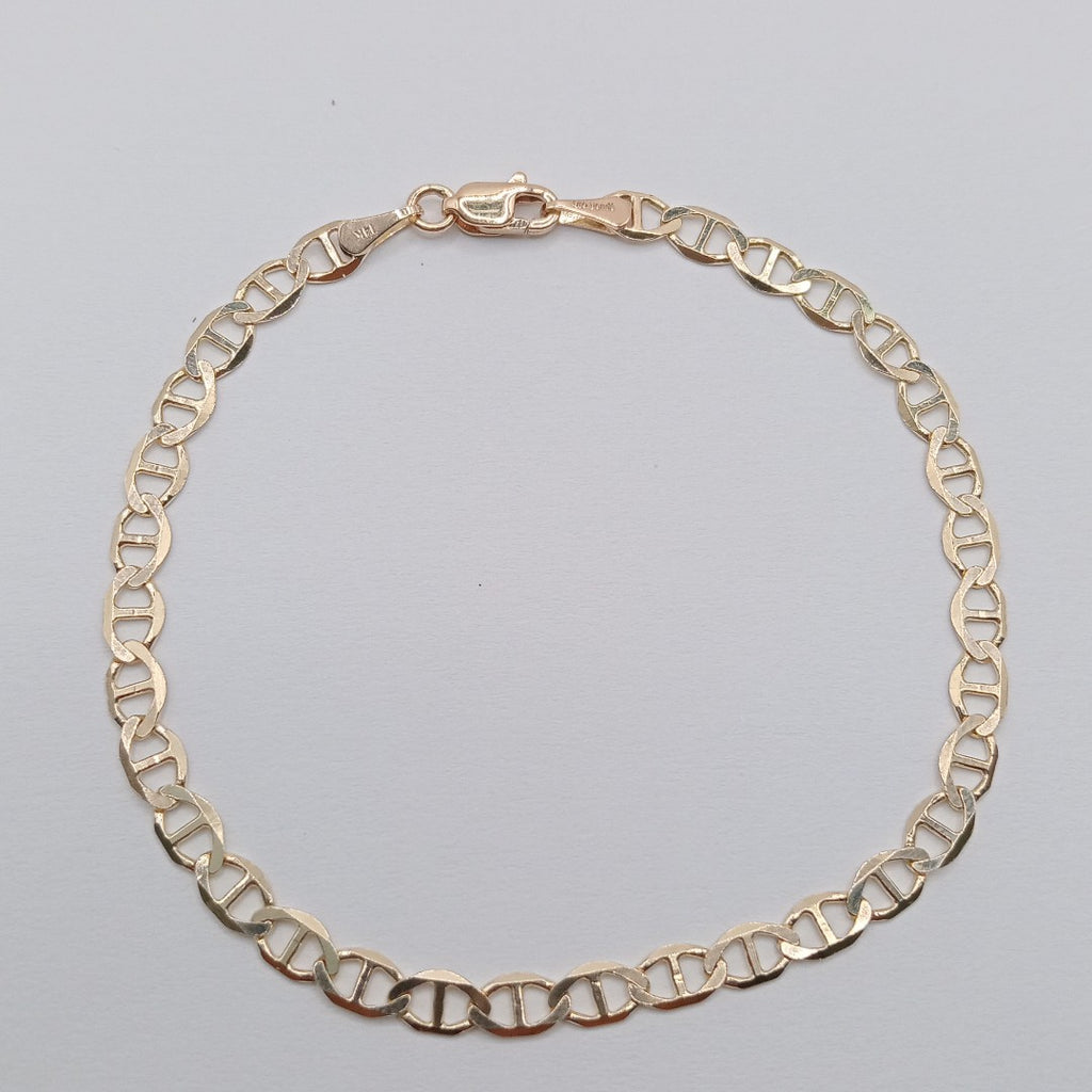 PULSERAS TEJIDO MARINERA ORO 14K 18 CM 2.9 GR (NUEVO)
