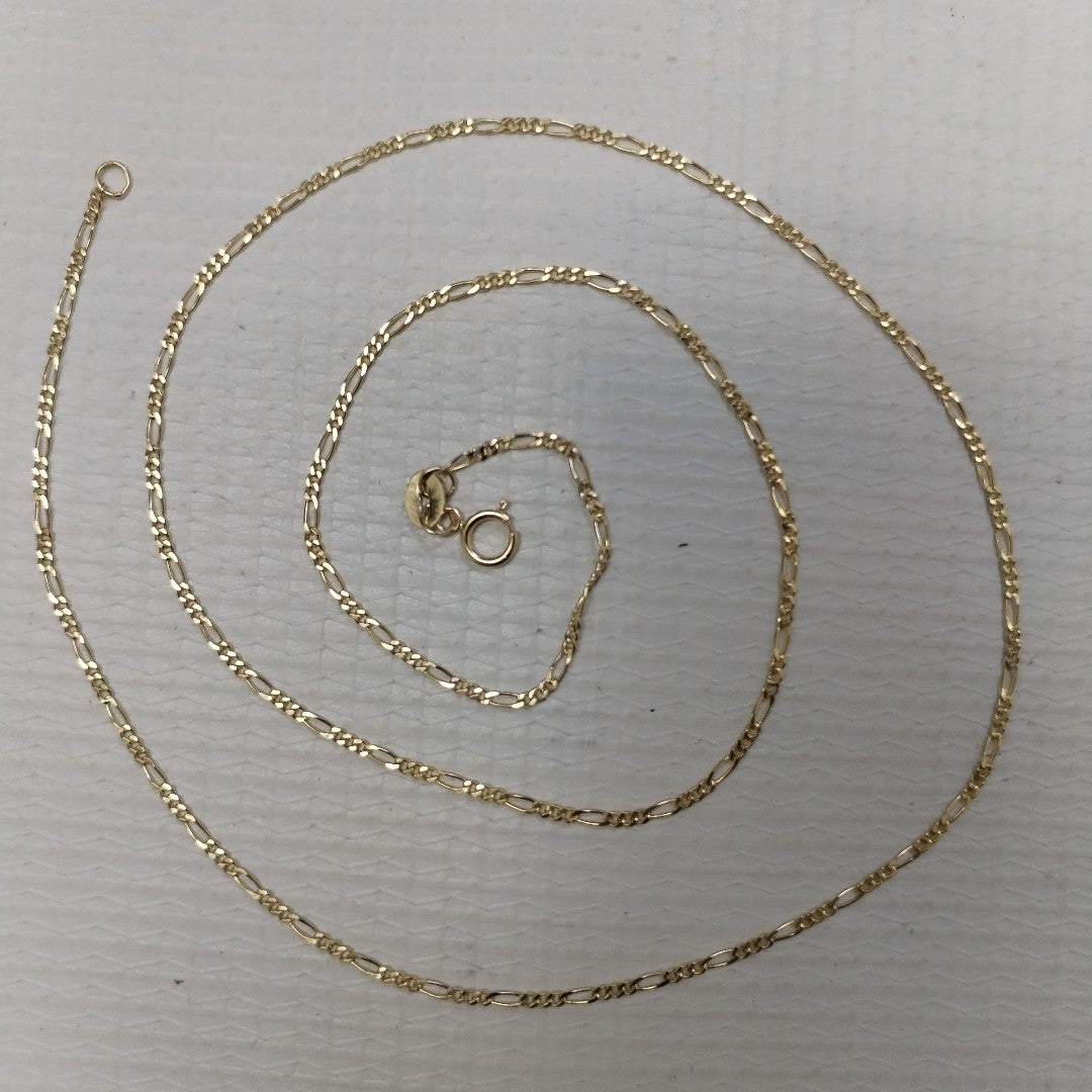 CADENAS TEJIDO 3X1 ORO 14K 55 CM 2.7 GR (NUEVO)