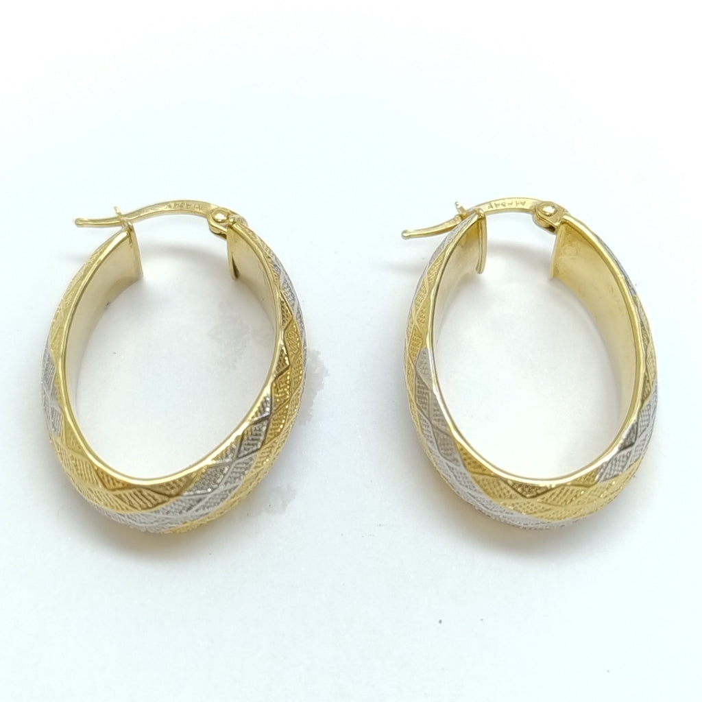 ARRACADAS PAR ORO, RODIADO 14 K 4.3 GRMS (SEMINUEVO)