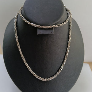 CADENA ORO, ORO BLANCO 14 K 27.7 GRMS (SEMINUEVO)